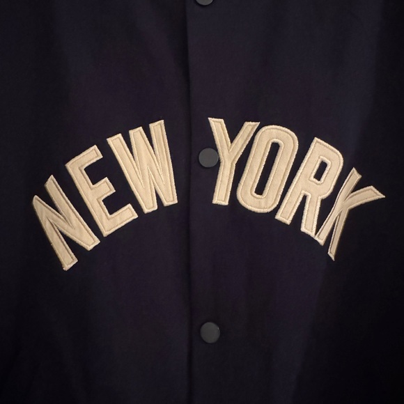 New York Navy Oversized Bomber Jacket - Picture 2 of 4